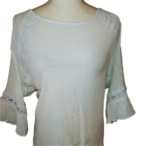 Chico's Rayon Blend 3/4 Bell Sleeve 3